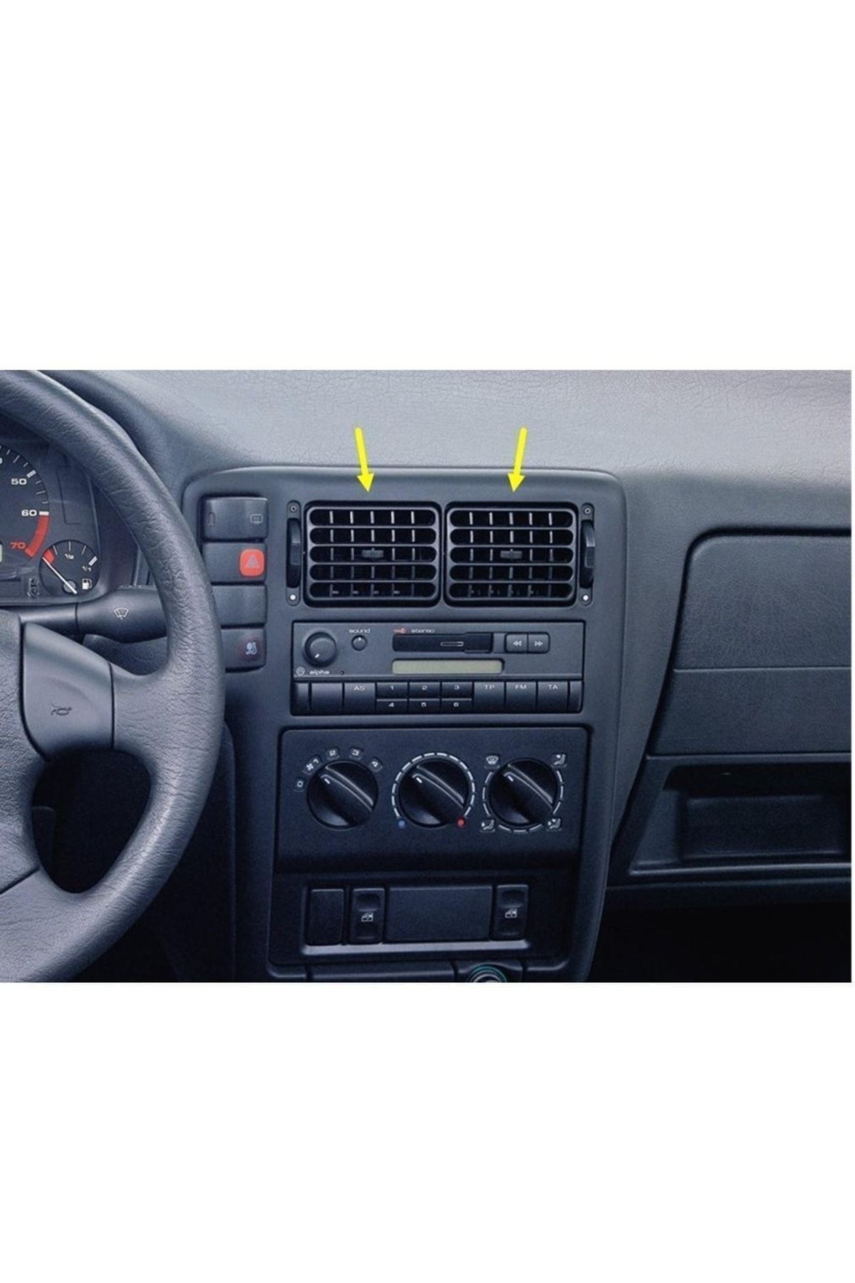 Vw Polo Hb 1994-1999 Torpido Orta Sağ Sol Konsol Havalandırma Izgarası Mazgalı 6k0819755 (1 Adet)